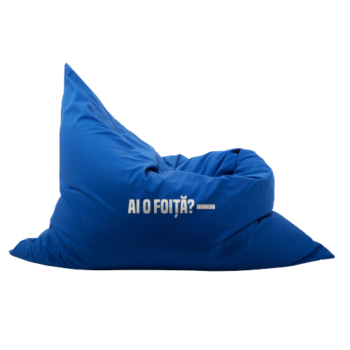 Bean bag AI O FOIȚĂ?, albastru 